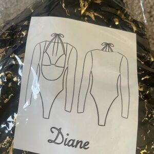 3 Small Gold & Black Marble Bartender Bottle Girl Outfits